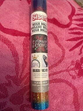 Siser Mega Roll Holographic HTV - Rainbow Glitter iron-on heat transfer